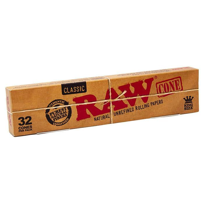 RAW CLASSIC PRE ROLLED CONES King Size 32 Pack