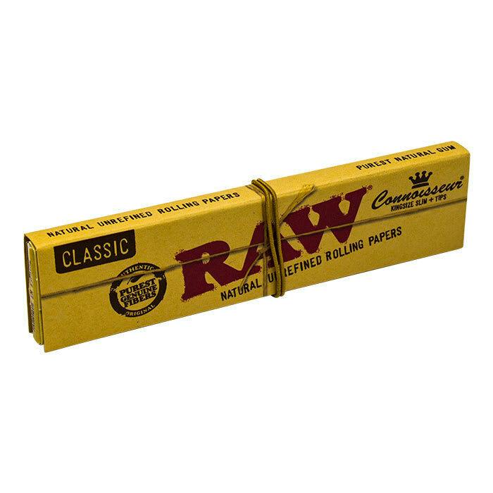 Raw Classic King Size Connoisseur Paper With Tips