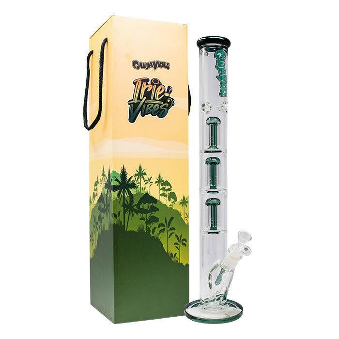 Triple Tree Percolator Ganjavibes Glass Bong 20 Inches