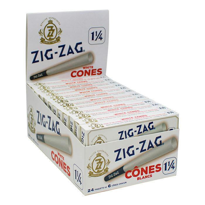 ZIG ZAG WHITE CONES 1 1/4