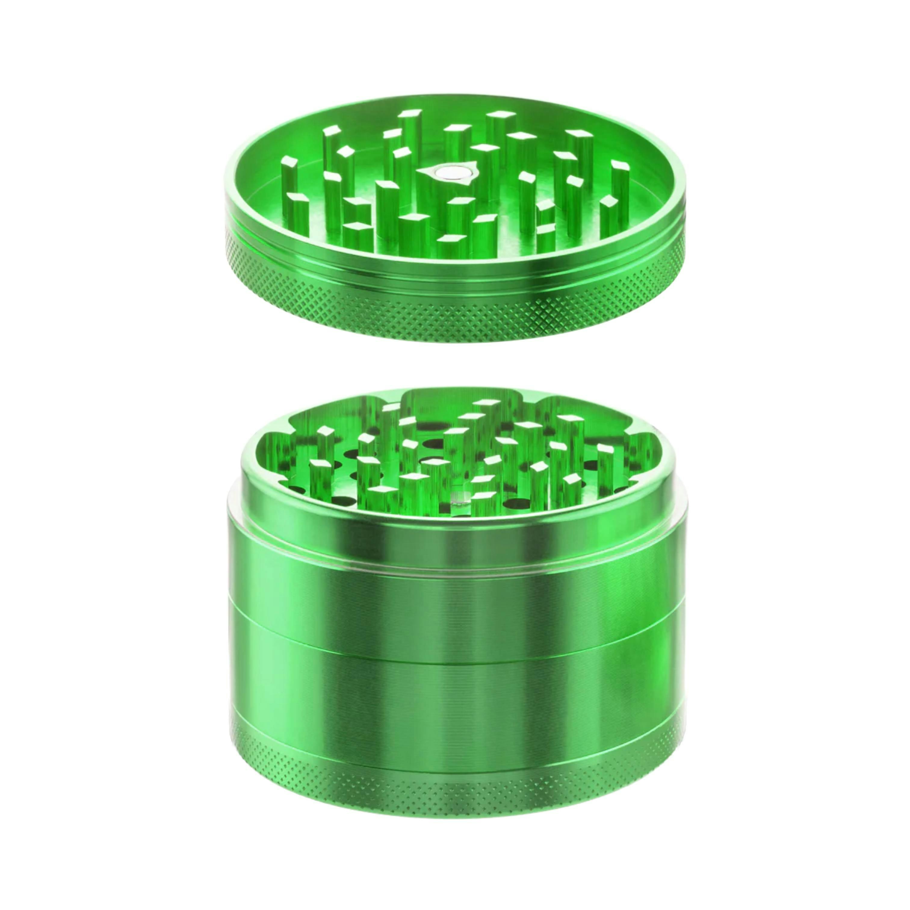 Biohazard Green Aluminum Herb 4 Piece Toothless 25 / 63mm