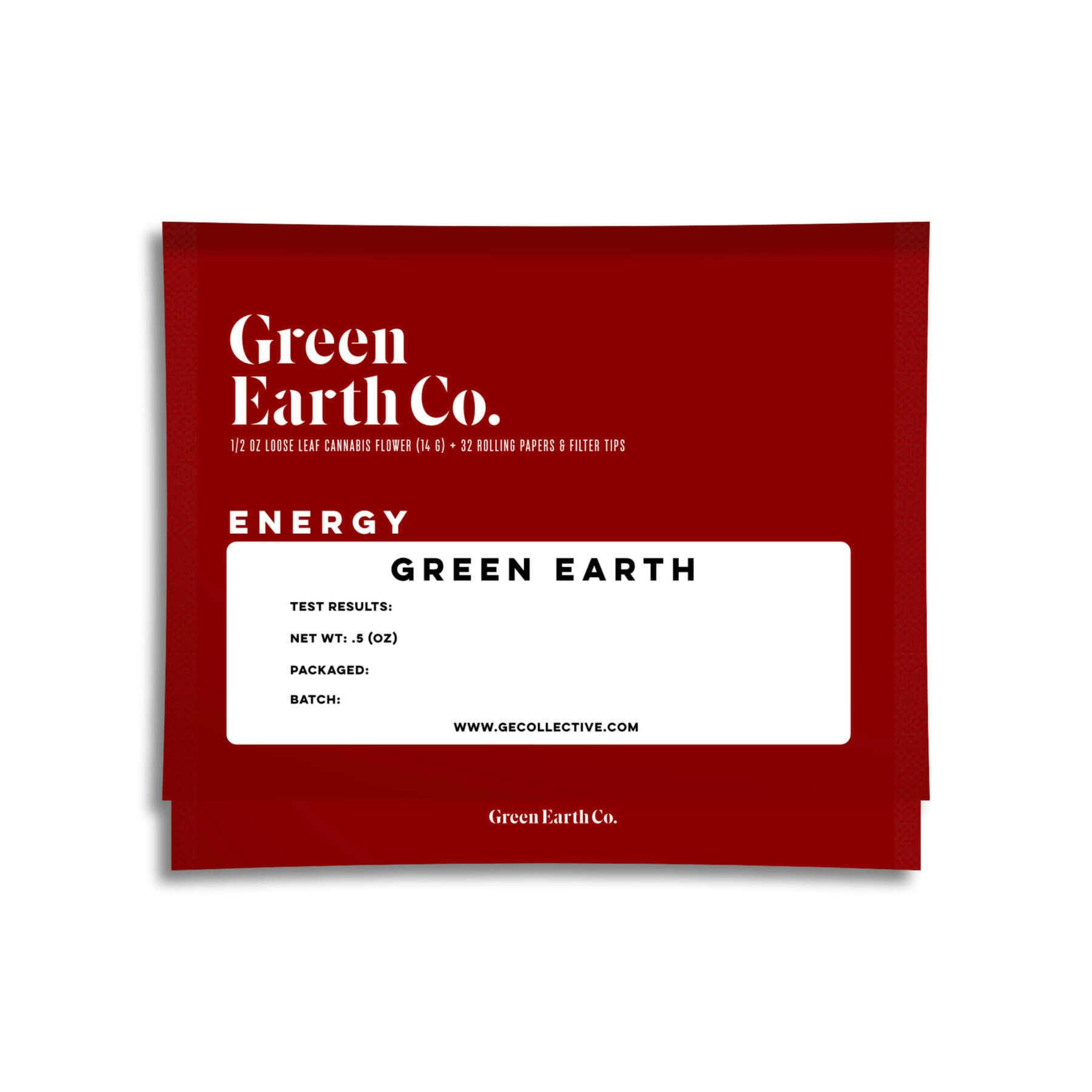Green Earth Co. - Lemon Biscotti Loose-Leaf Pouch W/ Papers - 14g - 14 grams