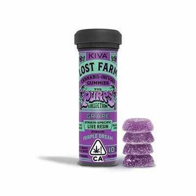 Lost Farm by Kiva - Lost Farm | Grape x Purple Dream Live Resin Gummies - 100mg