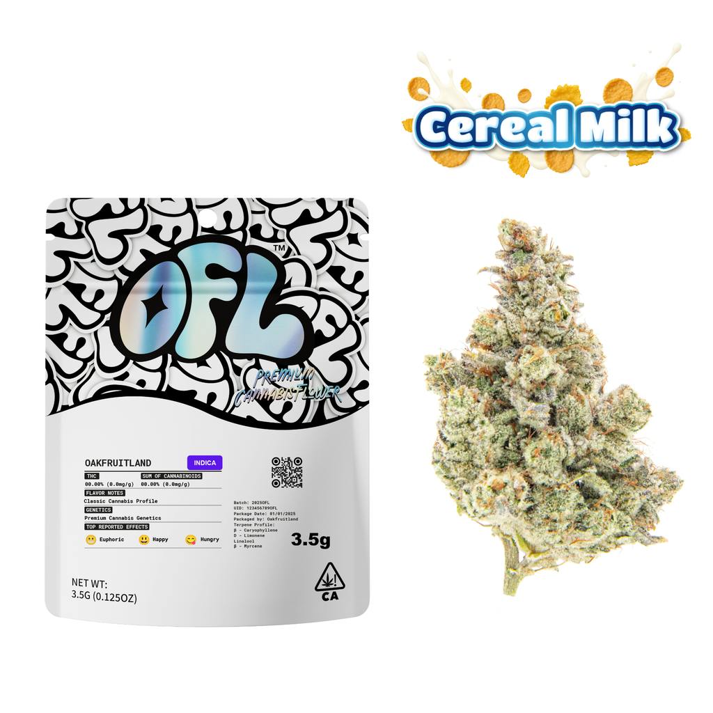 Oakfruitland Cereal Milk | Big Buds 1pk | 3.5g Mylar