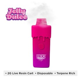 Packspod Jelly Dulce Live Resin All-In-One 2000mg