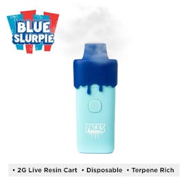 Packspod Blue Slurpie Live Resin All-In-One 2000mg