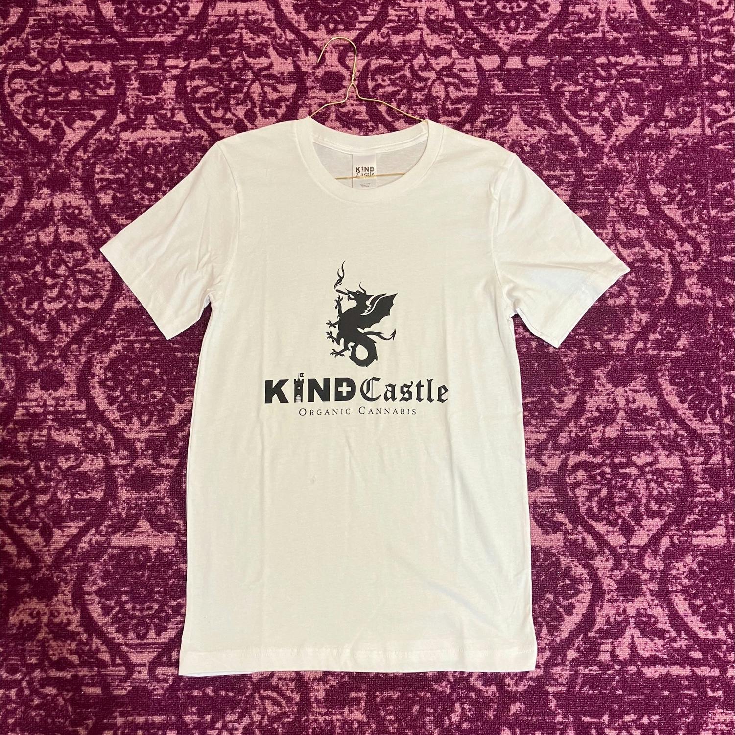 $25 Kind Castle Bella Canvas T-shirt (White) (Black Print)