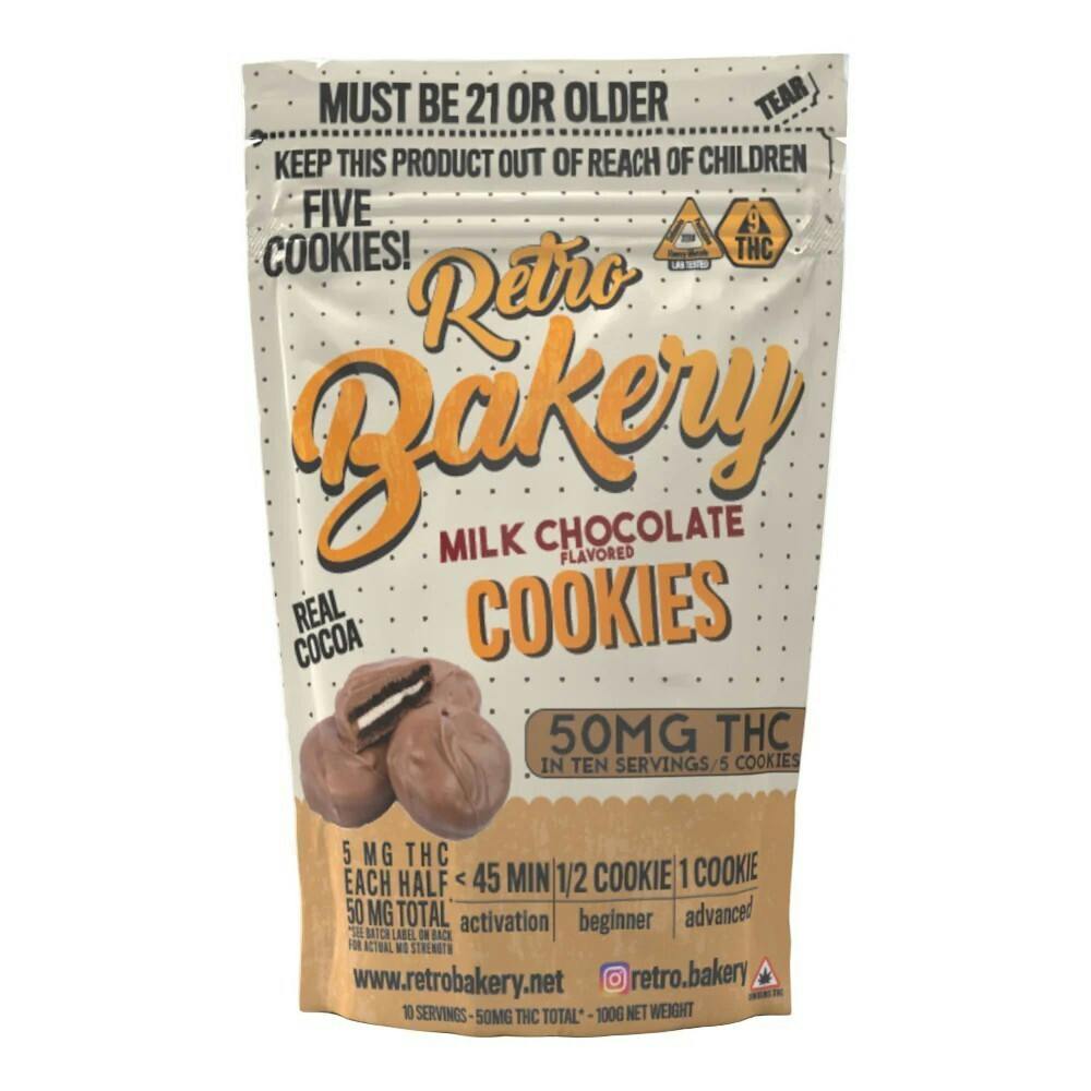 Retro - 50 THC Milk Chocolate Cookies