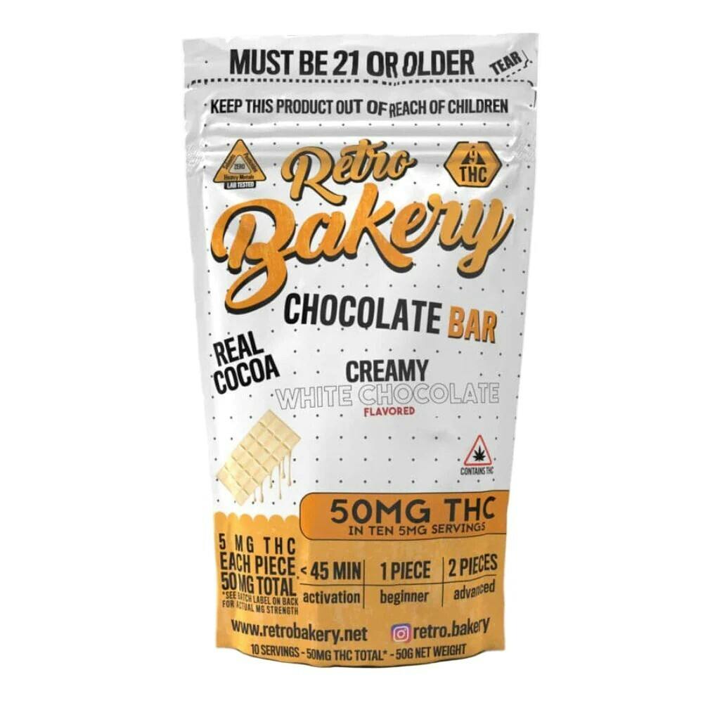 Retro - 50 THC Creamy White Chocolate Bar
