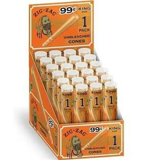 Zig Zag King Cones - 1 pack