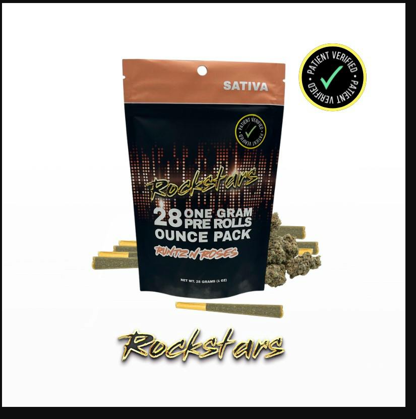 Runtz N Roses - 28g Pre Roll pack