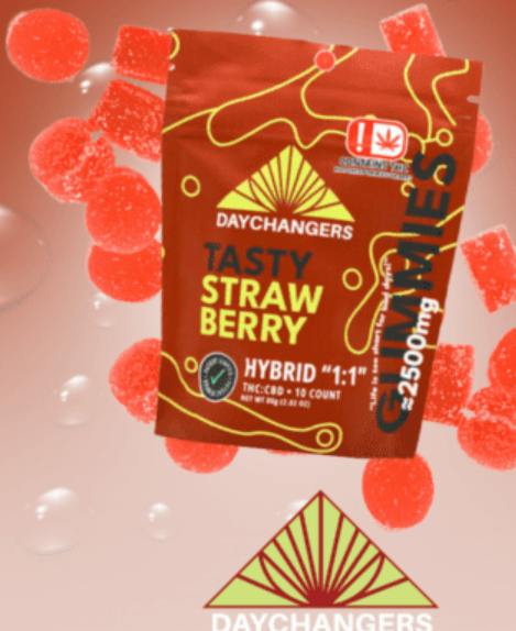 2500mg Gummy Strawberry 1:1 Hybrid