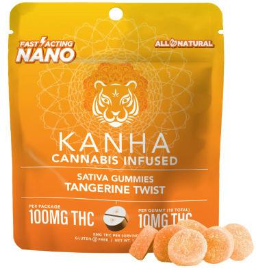 Kanha - Tangerine Twist NANO Gummies (100MG)