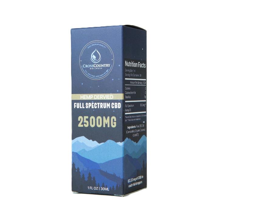 Cross Country Wellness - CBD Tincture (2500MG)