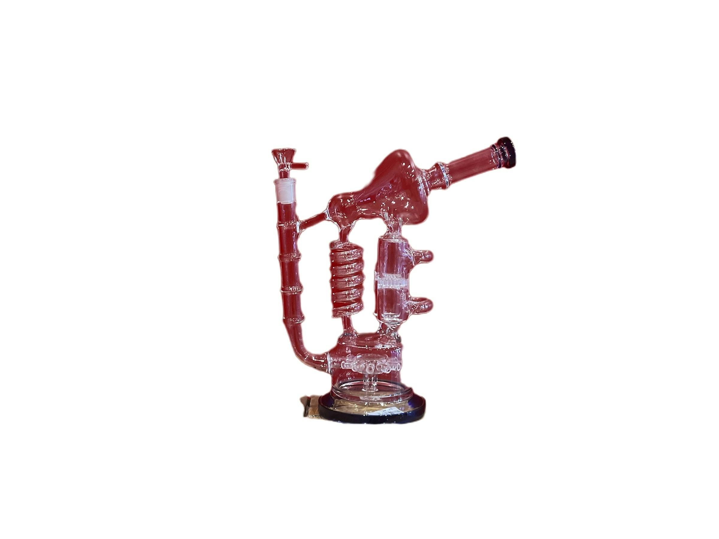 Crazy Scientist Spiral Glass Bong