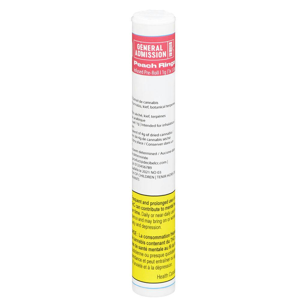 Peach Ringz Distillate Infused Pre-Roll
