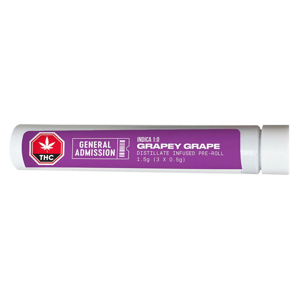 Grapey Grape Distillate Infused Pre-Roll