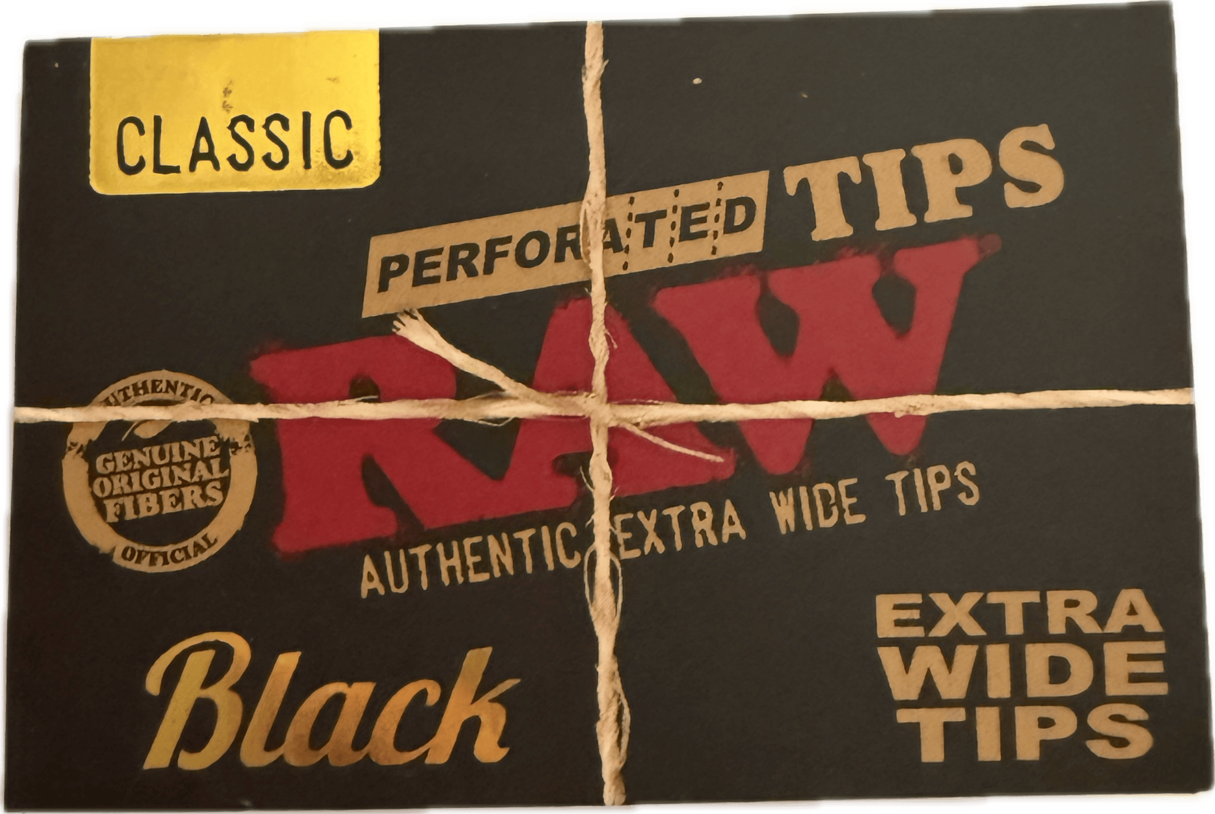 RAW Black - Perforated Tips (Extra wide) Classic