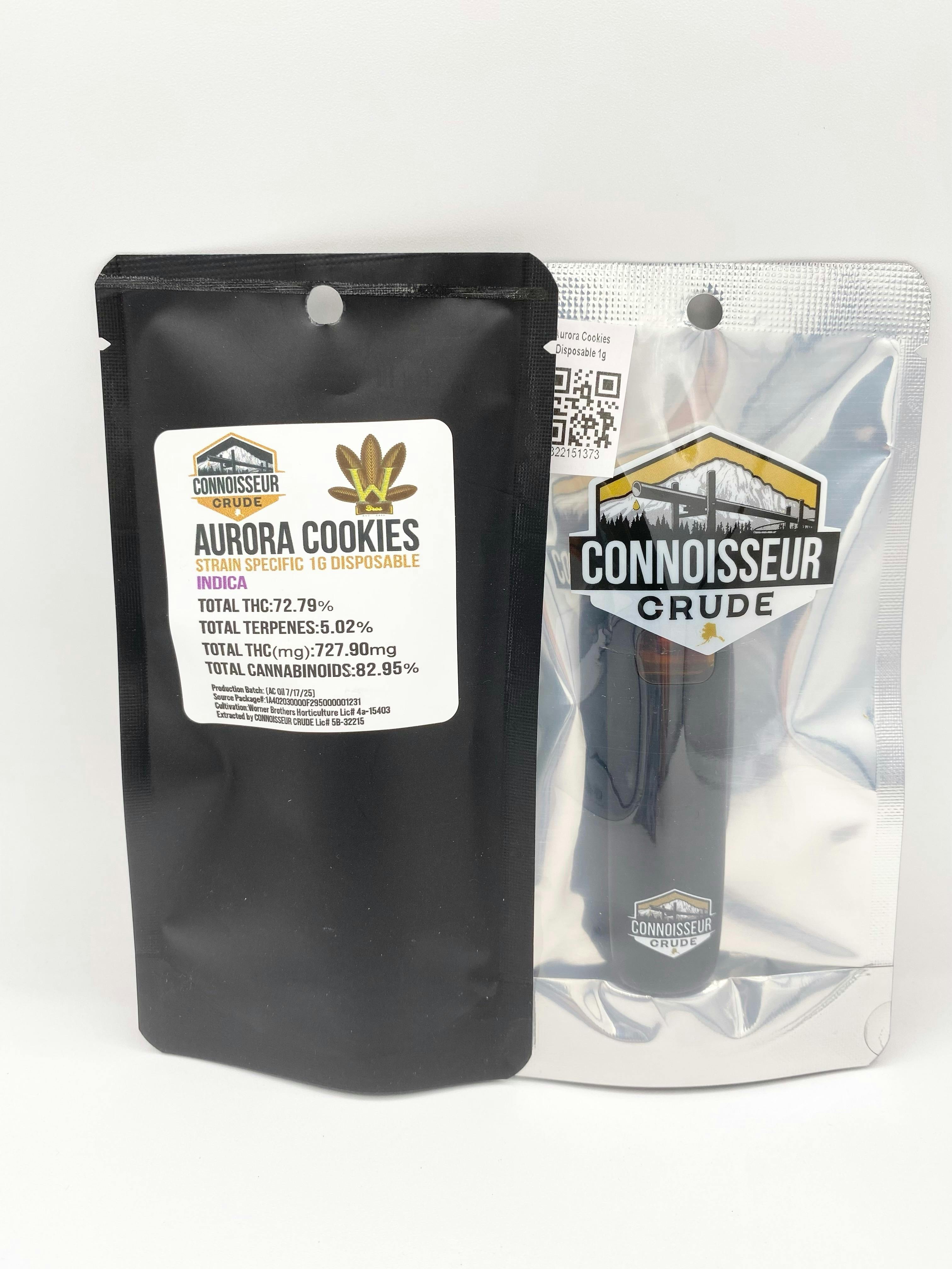 Aurora Cookies 1g Disposable - Connoisseur cannabis product