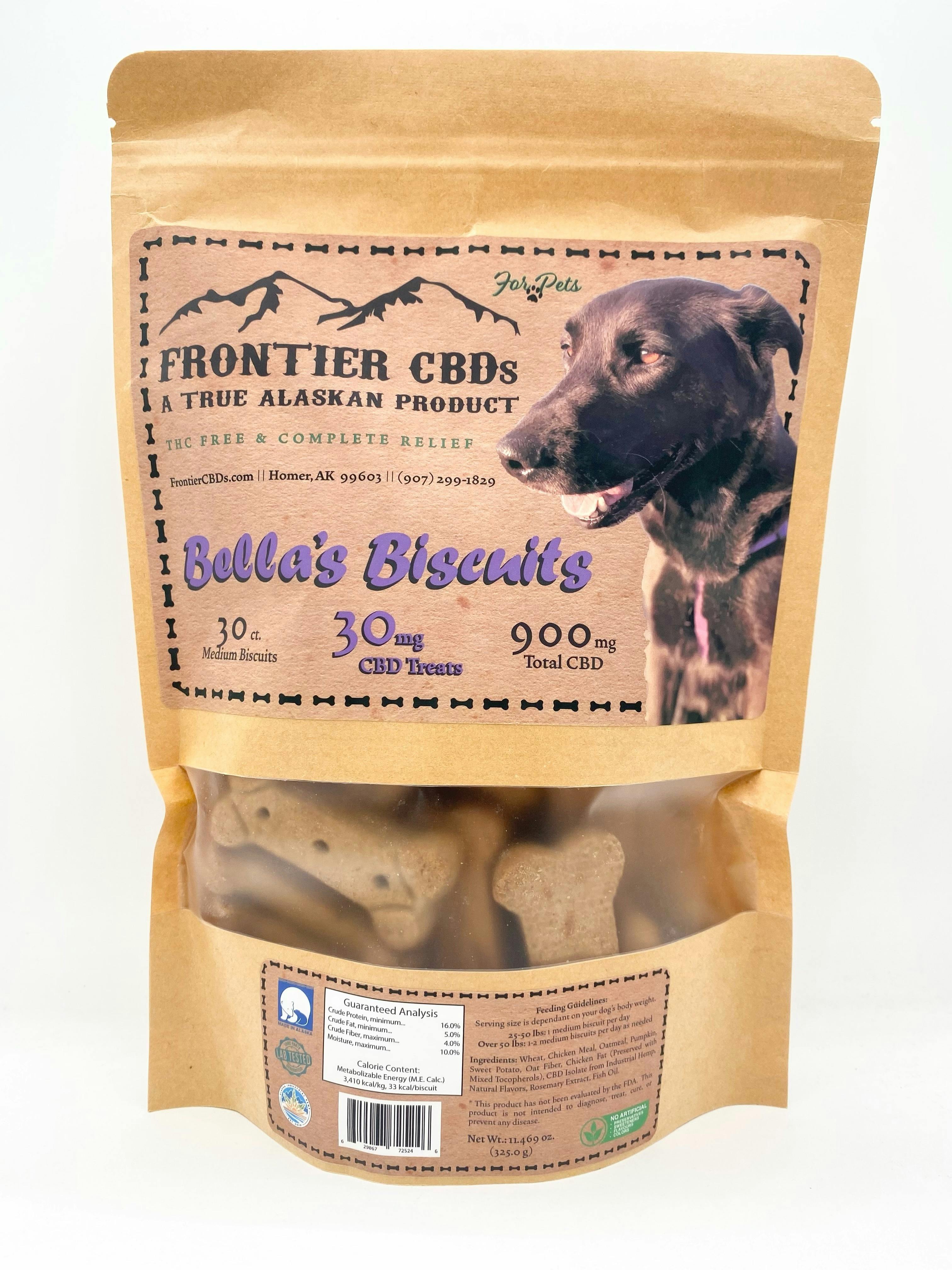 Bella Biscuits 30ct/30mg 900mg CBD Dog Treats cannabis product