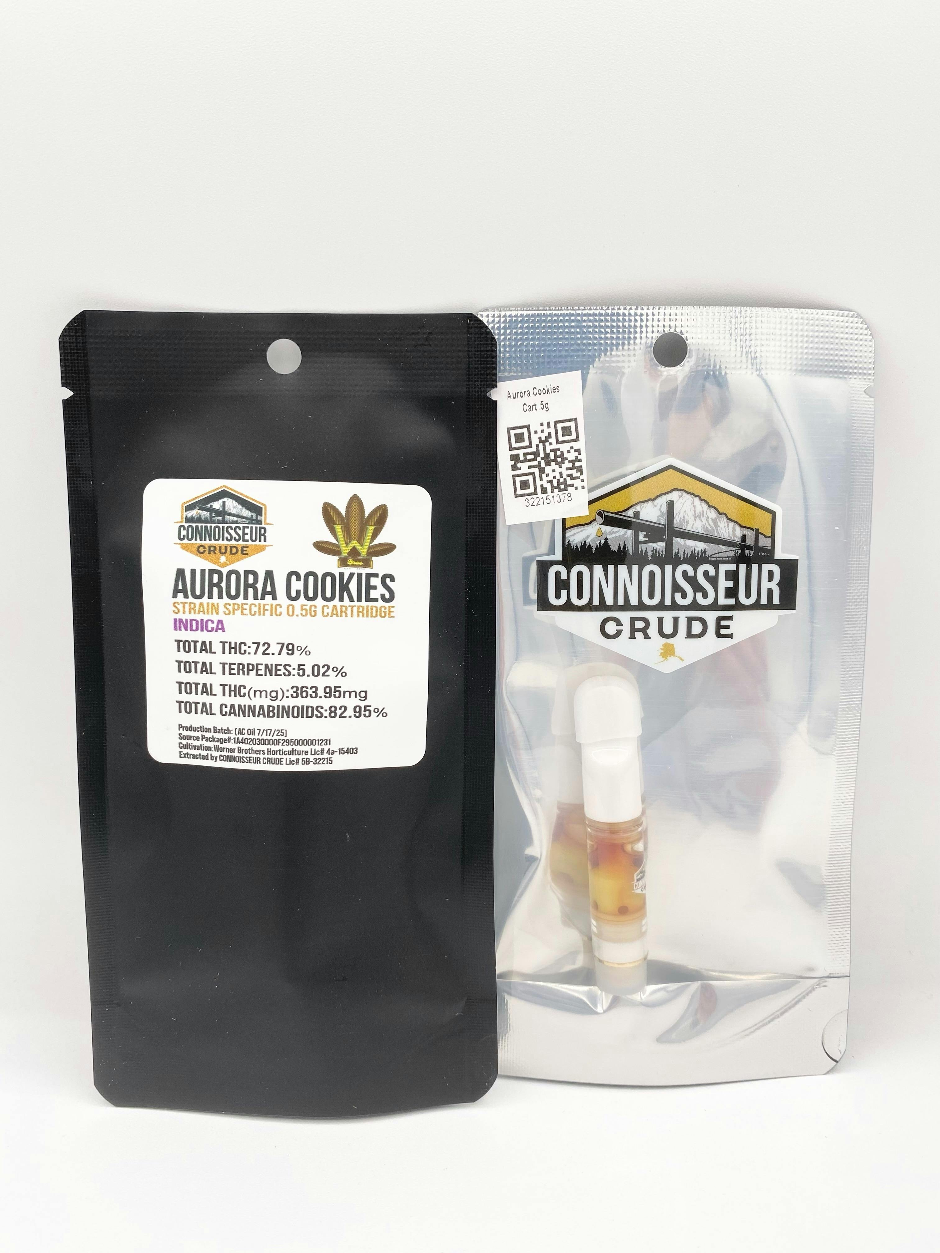 Aurora Cookies .5g Cartridge - Connoisseur cannabis product