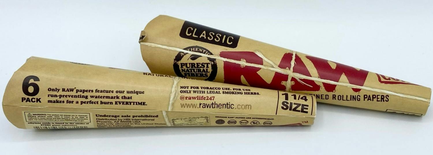 Raw Cones 6pk - Classic