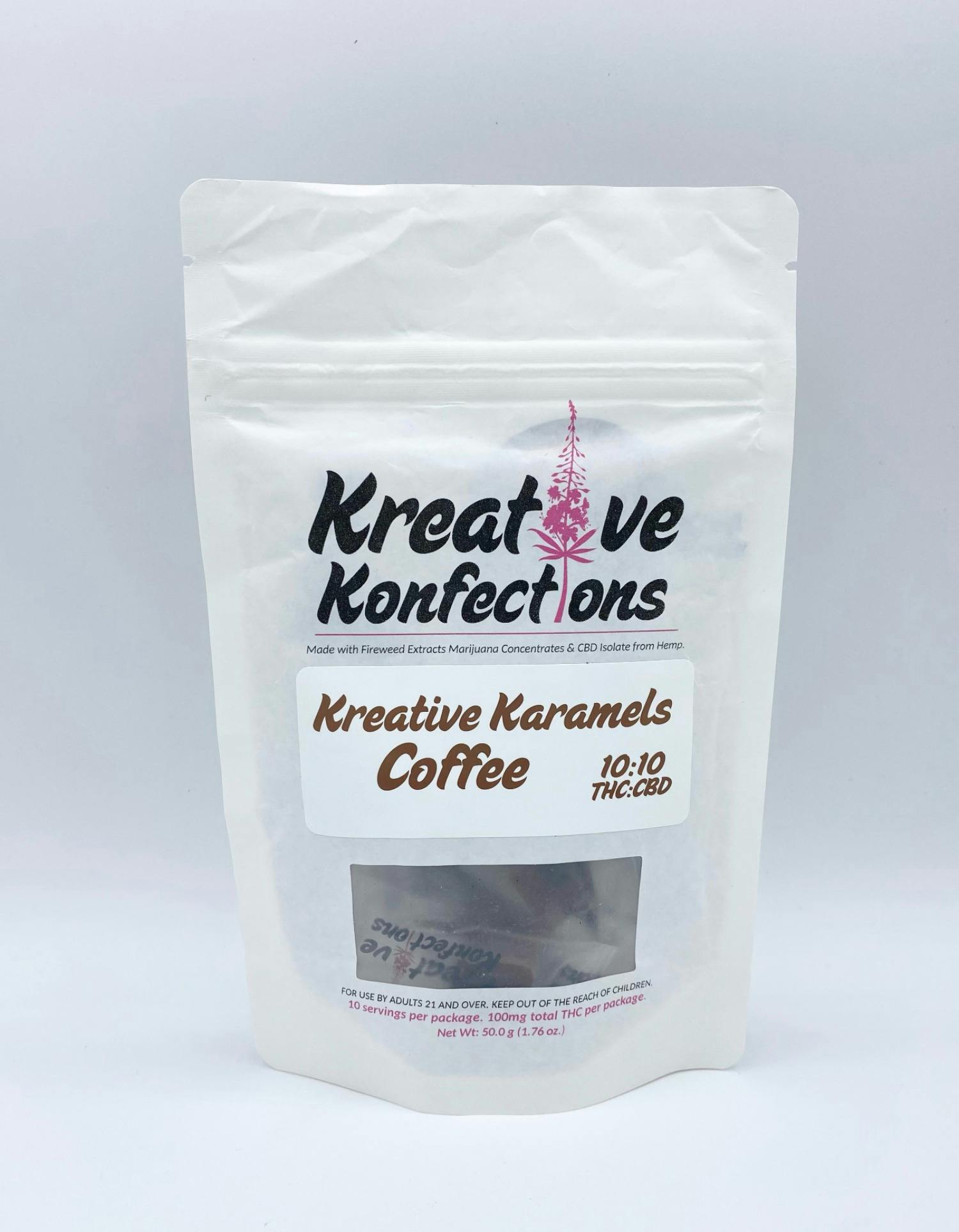 Coffee Kreative Karamels | Sativa | 100mg | 10pk cannabis product