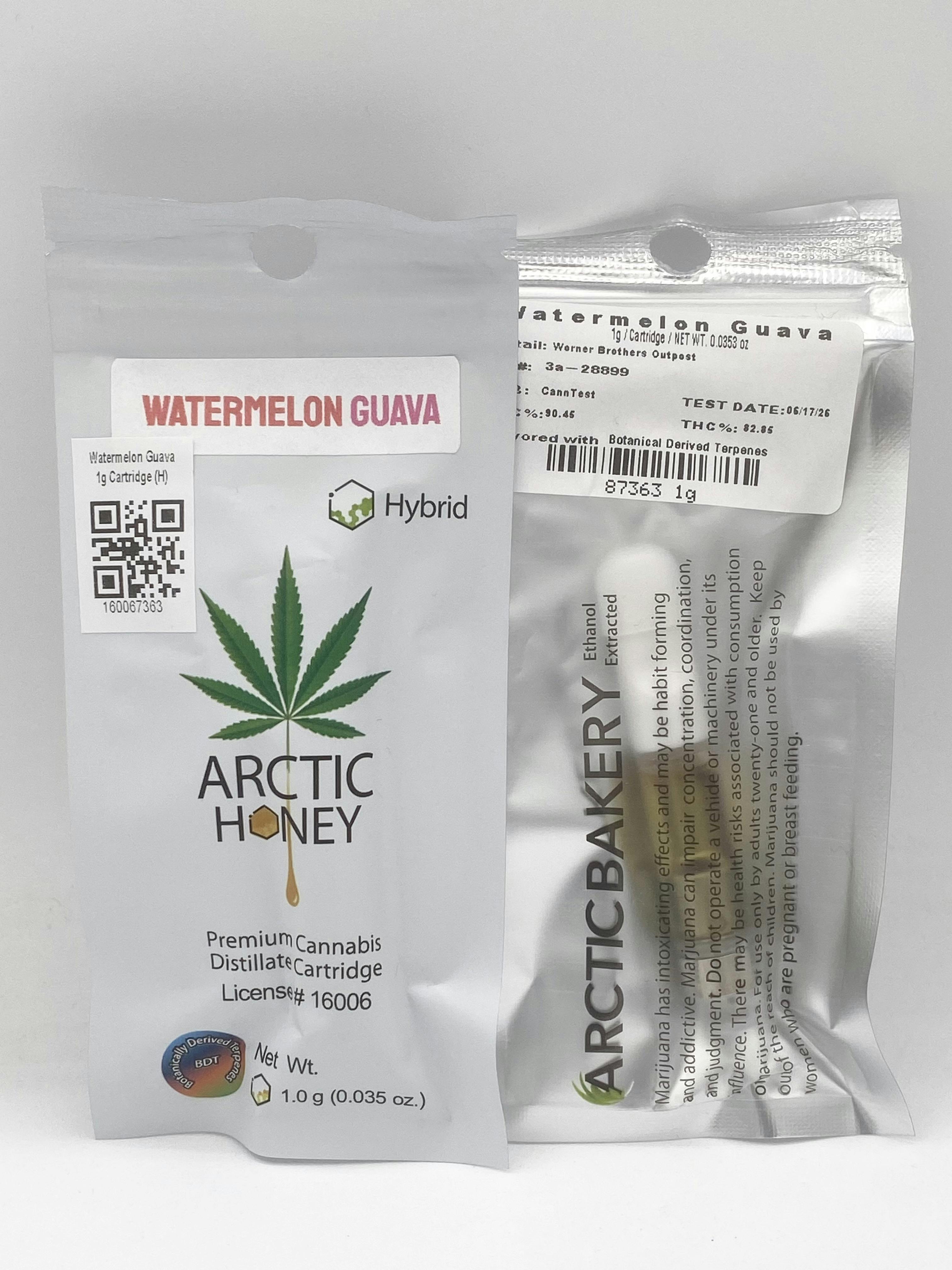 Watermelon Guava (H) 1g Cartridge - Arctic Bakery cannabis product