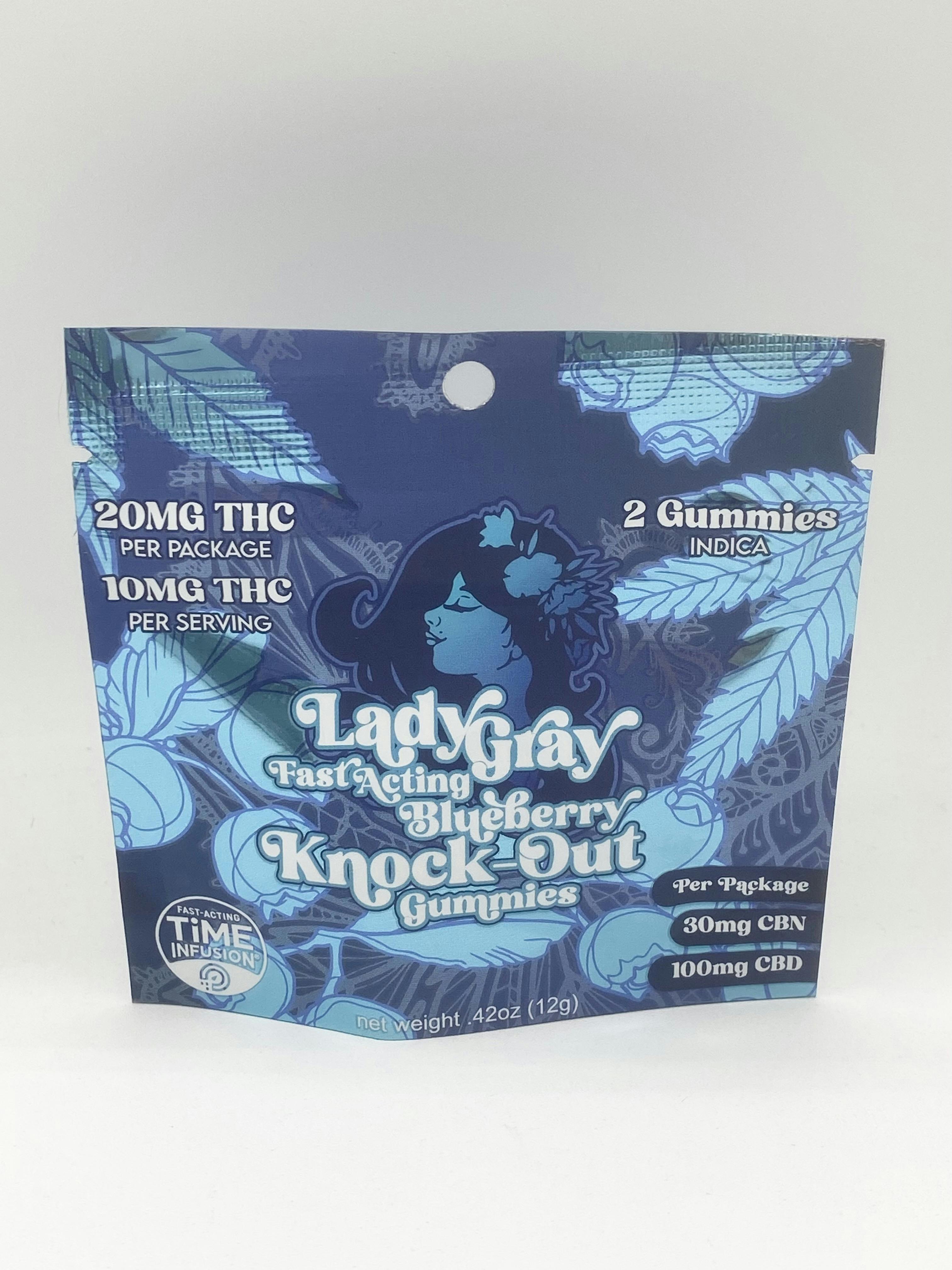 Blueberry Knock-out 20mg - Lady Gray