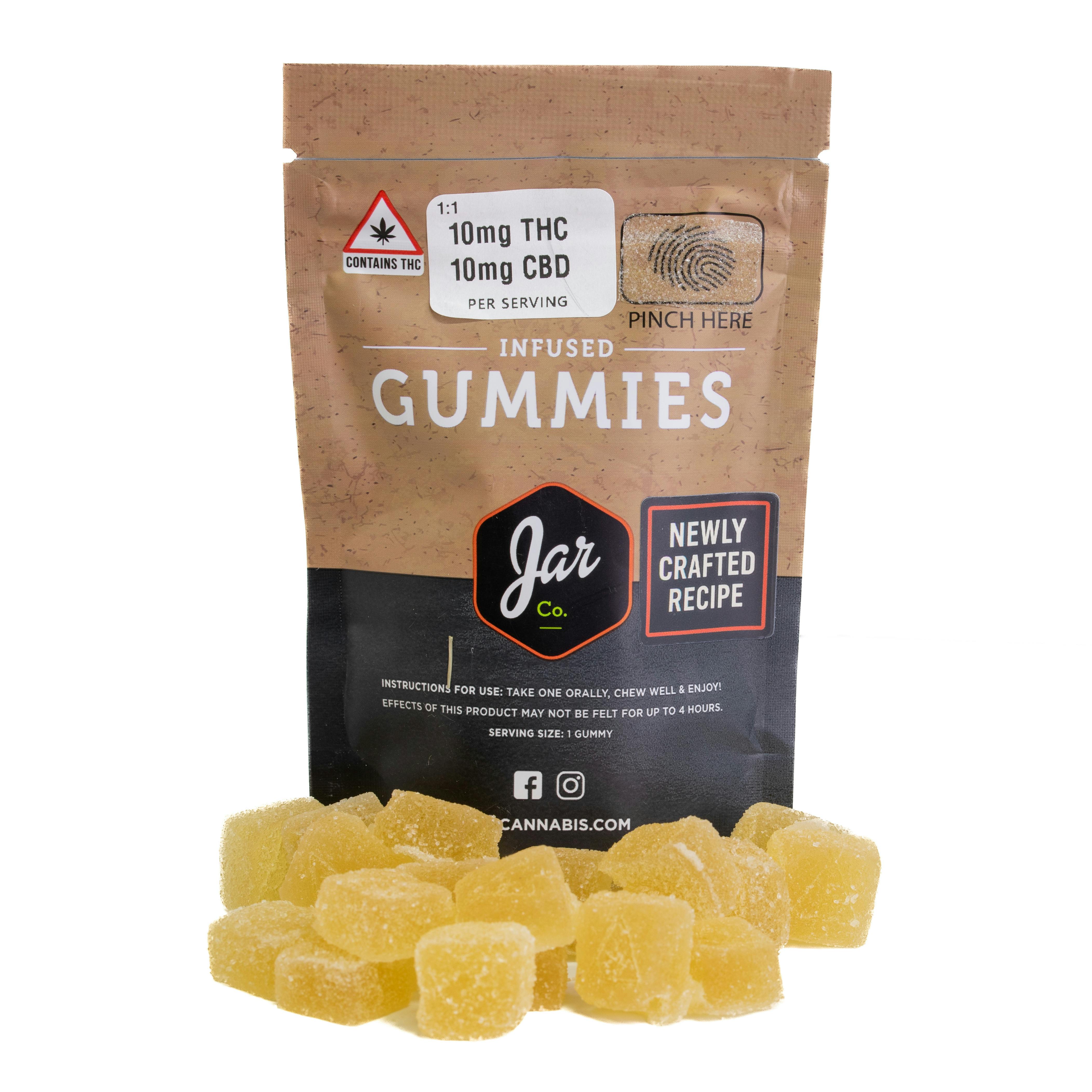 Lemon Lime 1:1 Gummies - 200mg ( 10mg THC, 10mg CBD / piece )
