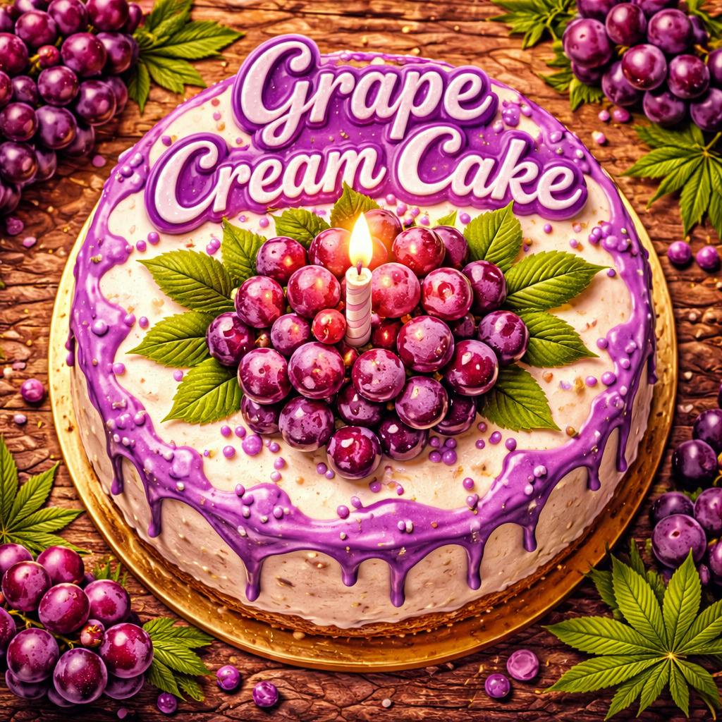 Grape Cream Cake Whole Flower Ounce