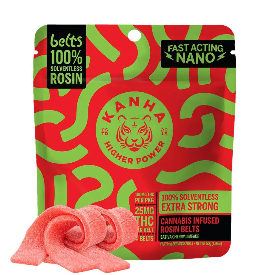 Cherry Limeade | Sativa Sour Rosin Belts | 100mg | KANHA
