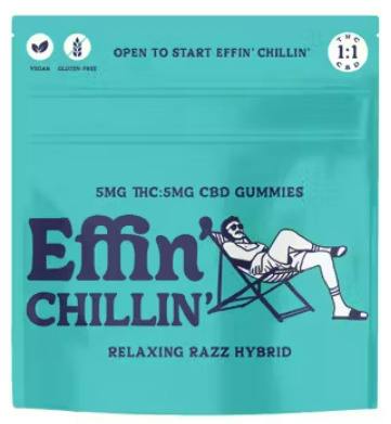 "Chill" Relaxing Razz 1:1 | Effin' | Gummies | 100mg