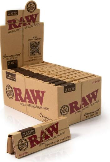 RAW CONNOISSEUR CLASSIC PAPERS + TIPS 1-1/4