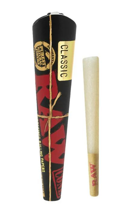 raw cones black 1 1/4 6pk - One Size