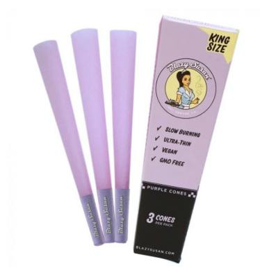 BLAZY SUSAN PURPLE KING 3 CONES
