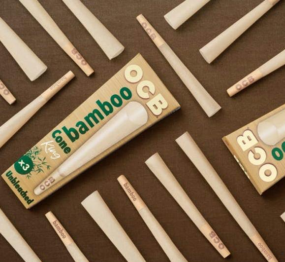 OCB Bamboo King Cones - One Size - 3 Pack
