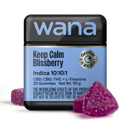 Optimals Keep Calm Blissberry 10:10:1 CBD:CBG:THC - 20 mg - 20 Pack