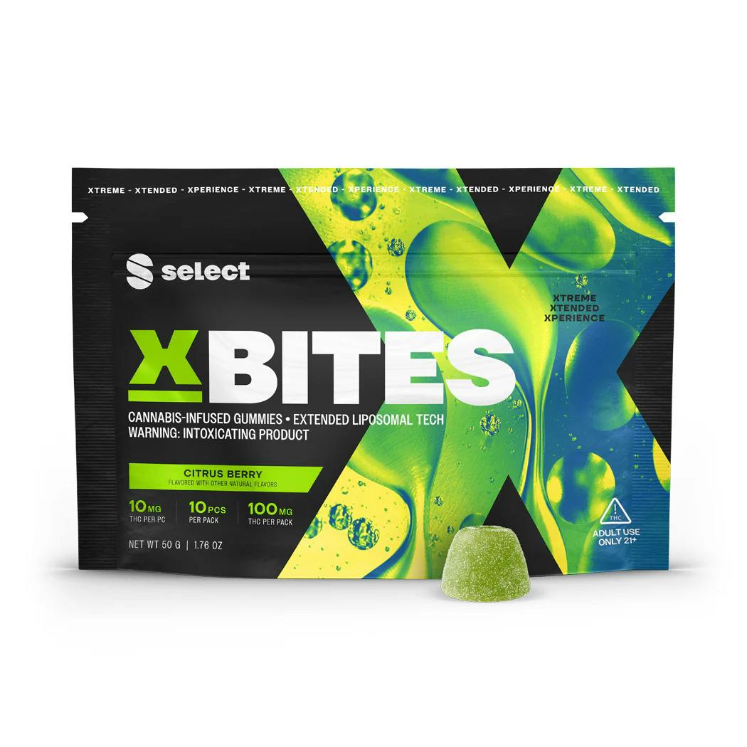 X-Bites Citrus Berry Edibles 100mg (10-Pack | 10mg Each)
