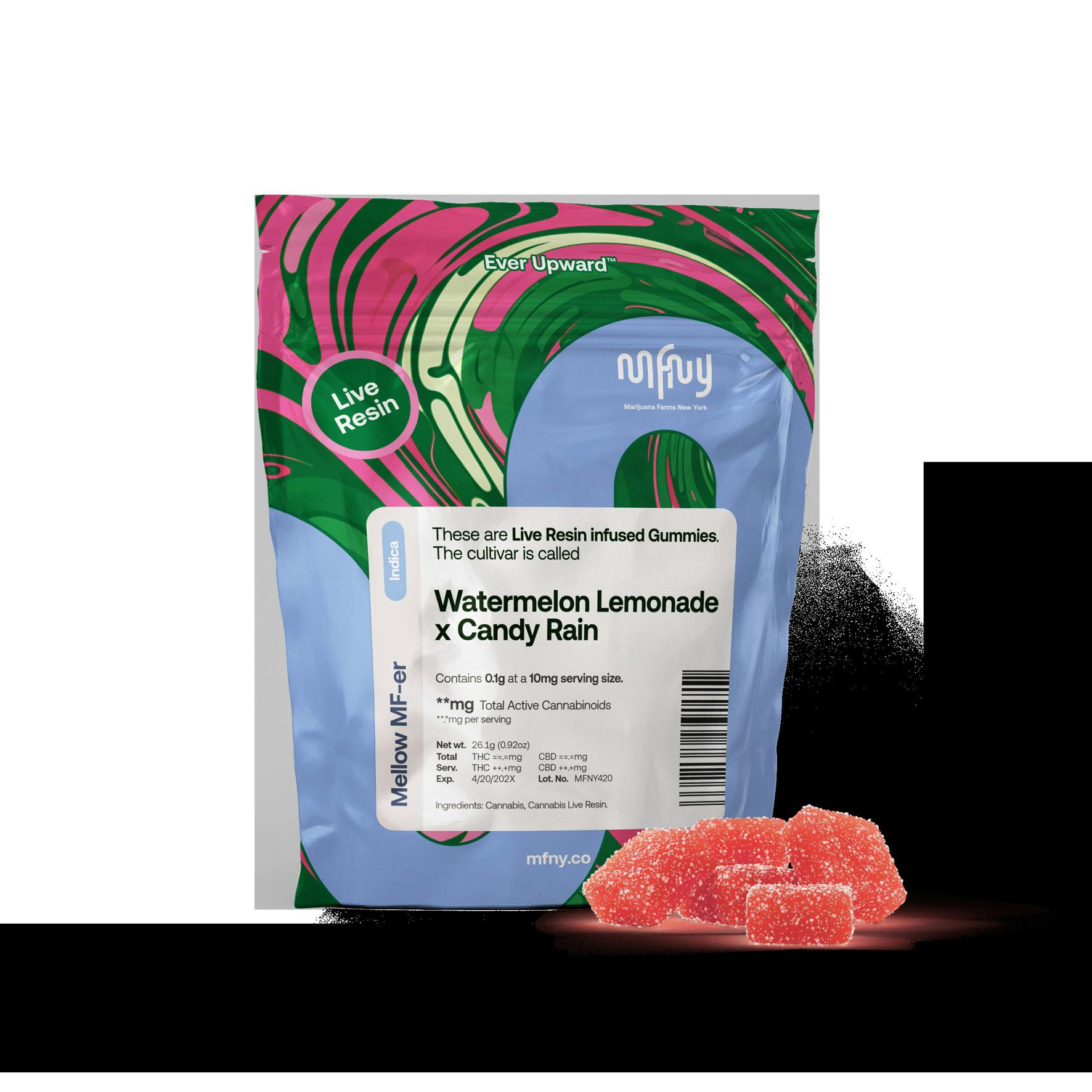 MFNY Watermelon Lemonade x Candy Rain Live Resin Gummies
