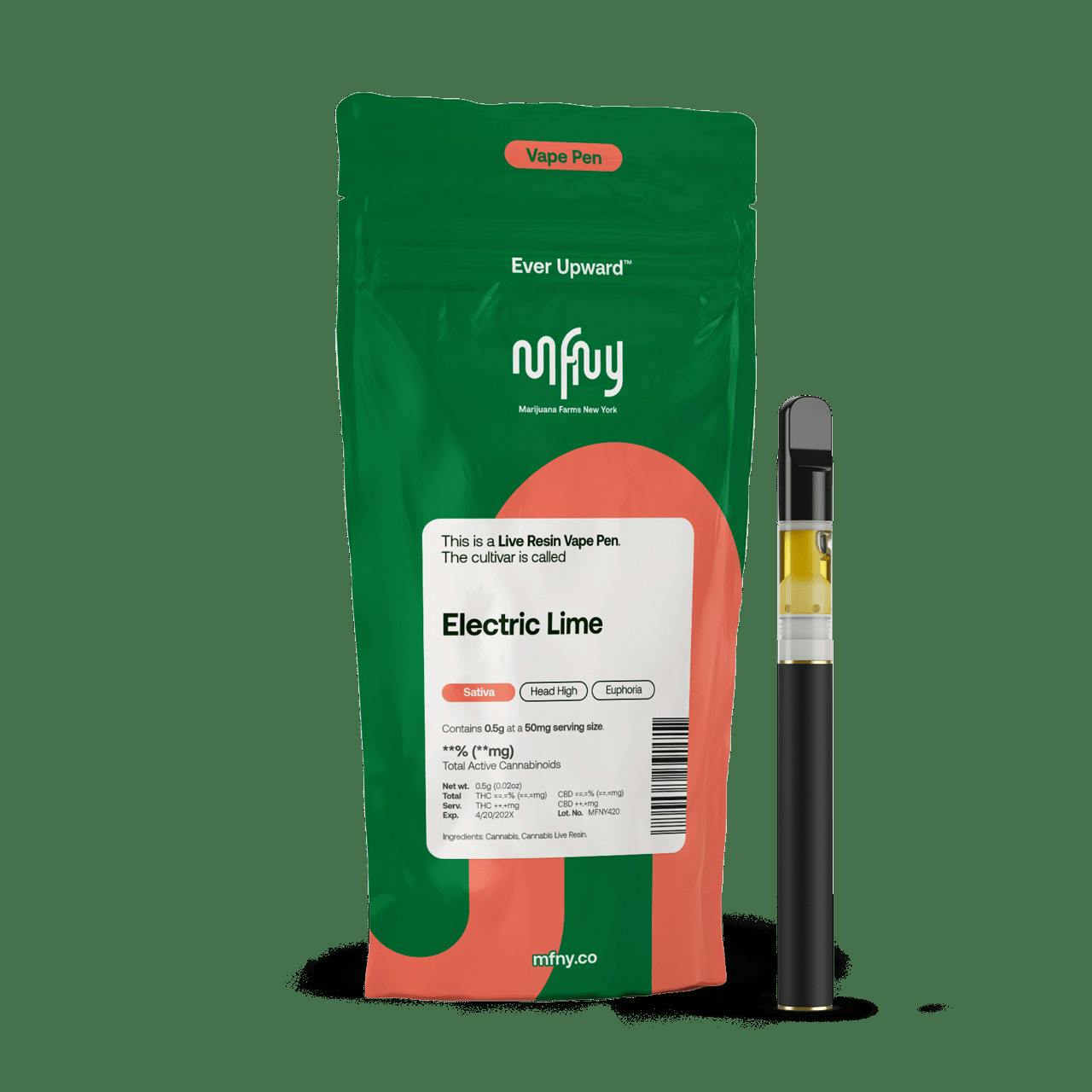 MFNY | Super Lemon Haze | .5g Live Resin Vape Pen