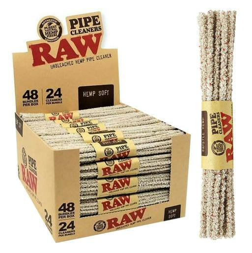 RAW - Unbleached Hemp Bristle Pipe Cleaners - 24pk