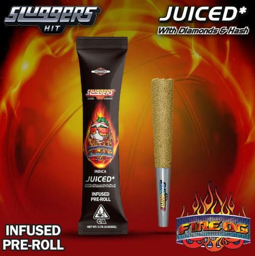 Sluggers - Fire OG (i) - Infused Pre-roll