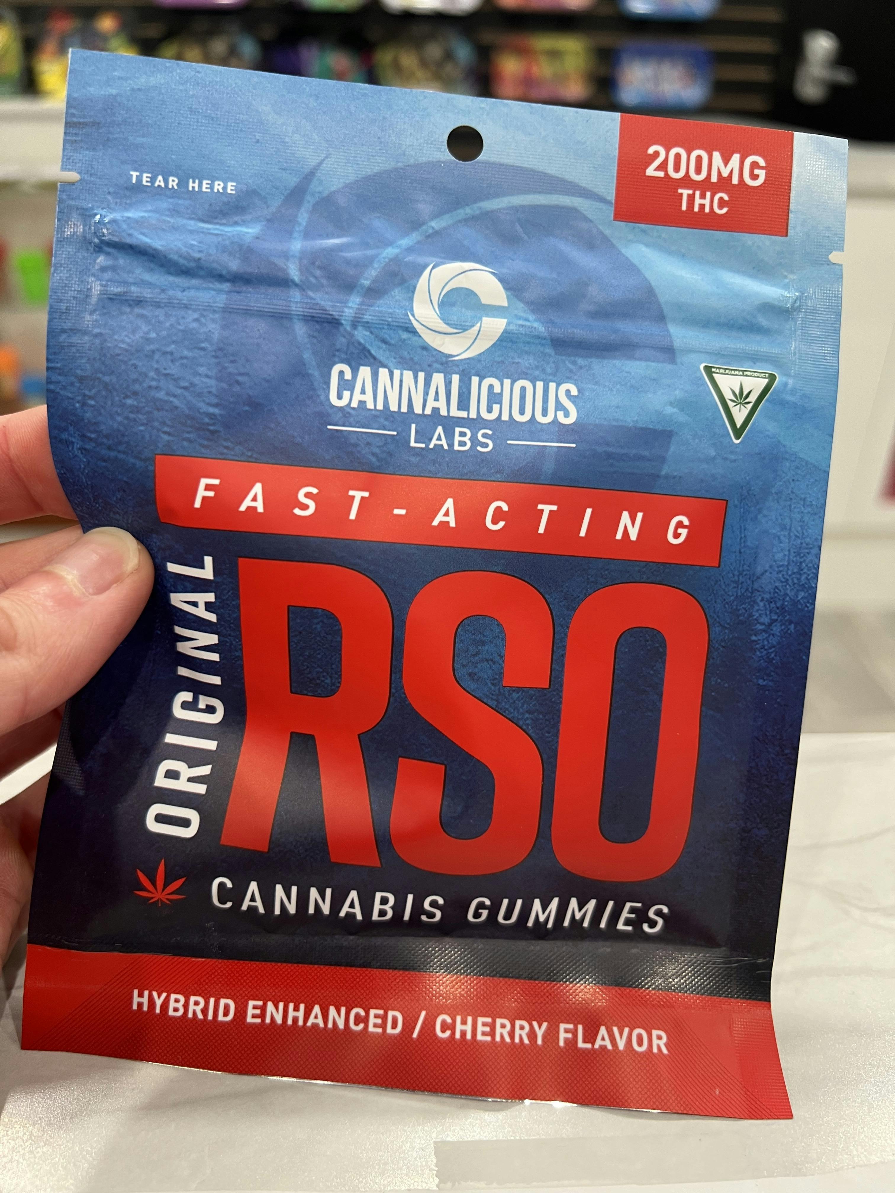 Cannalicious Labs - RSO Gummy Original - Cherry - High Dose