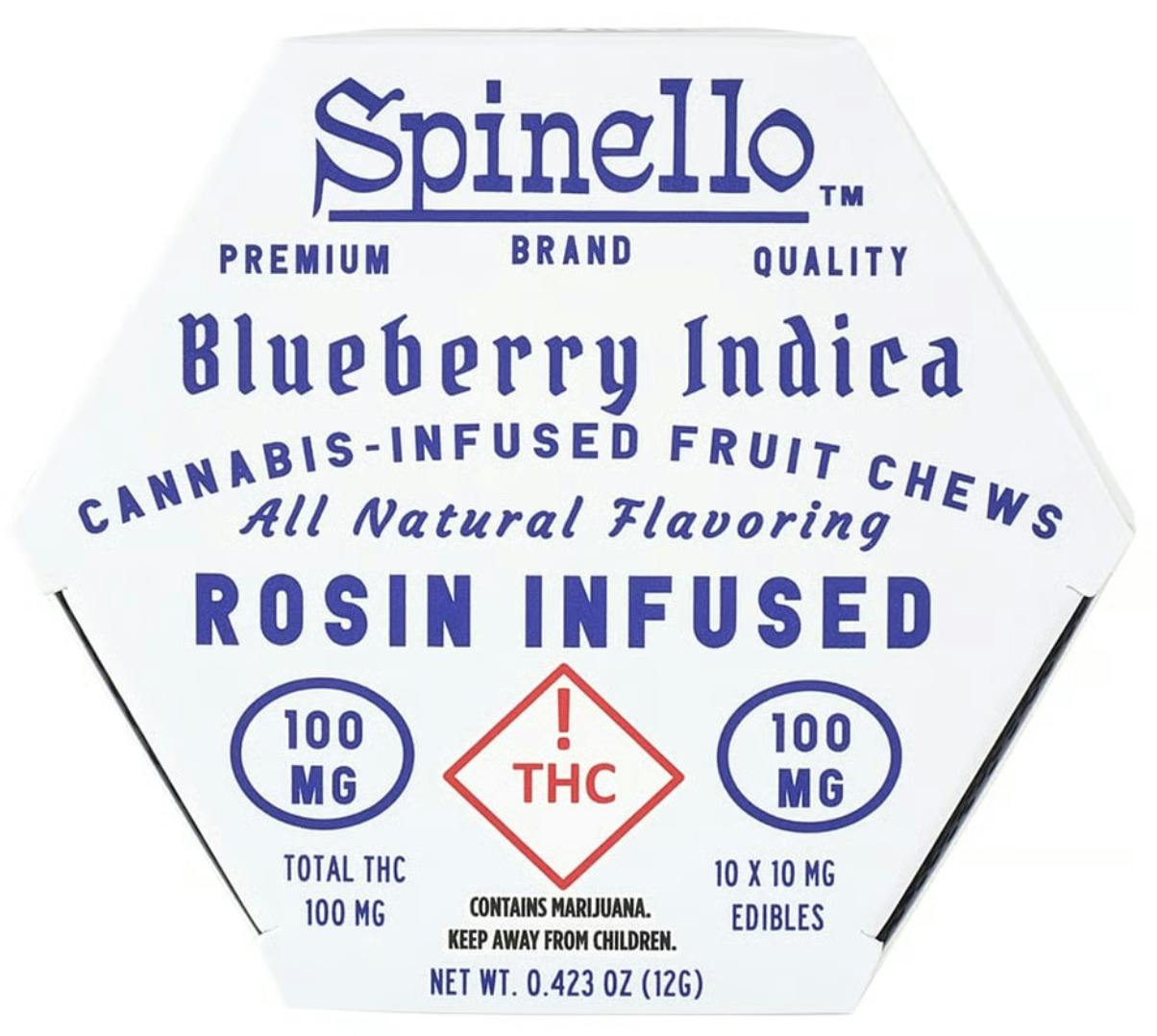Blueberry-(I)-Scored Rosin Gummies-100mg-Spinello