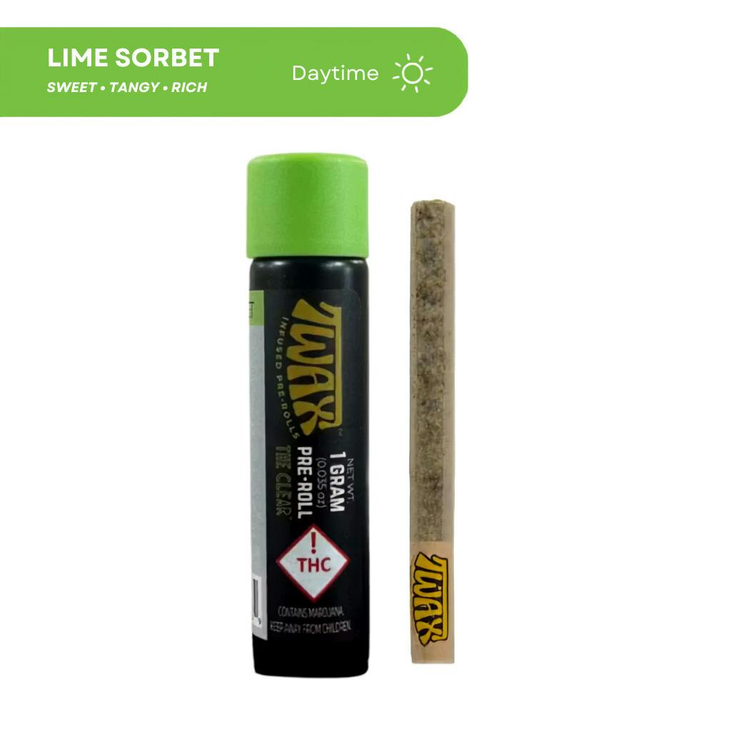Lime Sorbet-(S)-Infused Preroll-1g-Twax