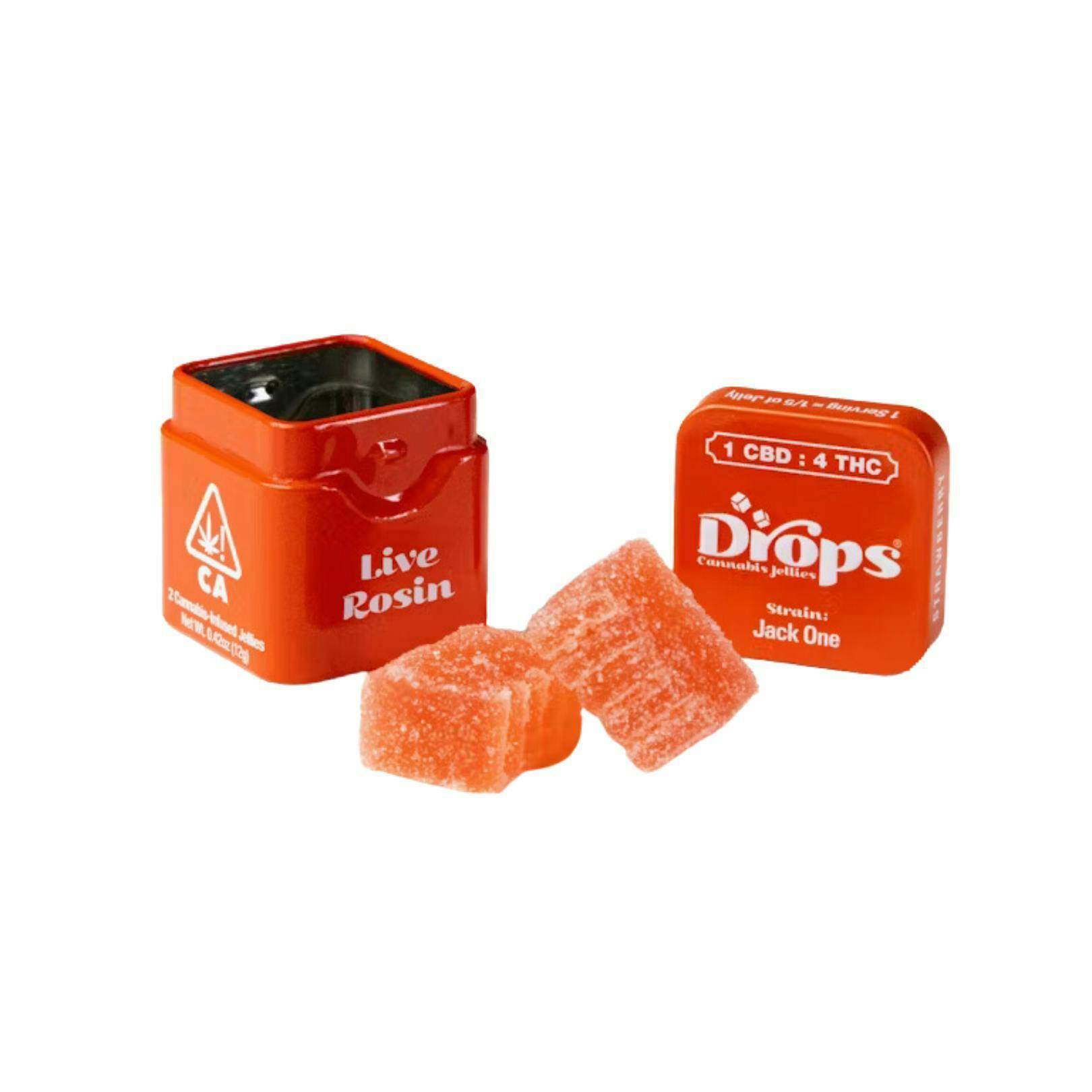 Drops| Strawberry 2pc Rodeo Queen| Super Sativa |100mg THC + 100mg CBG|