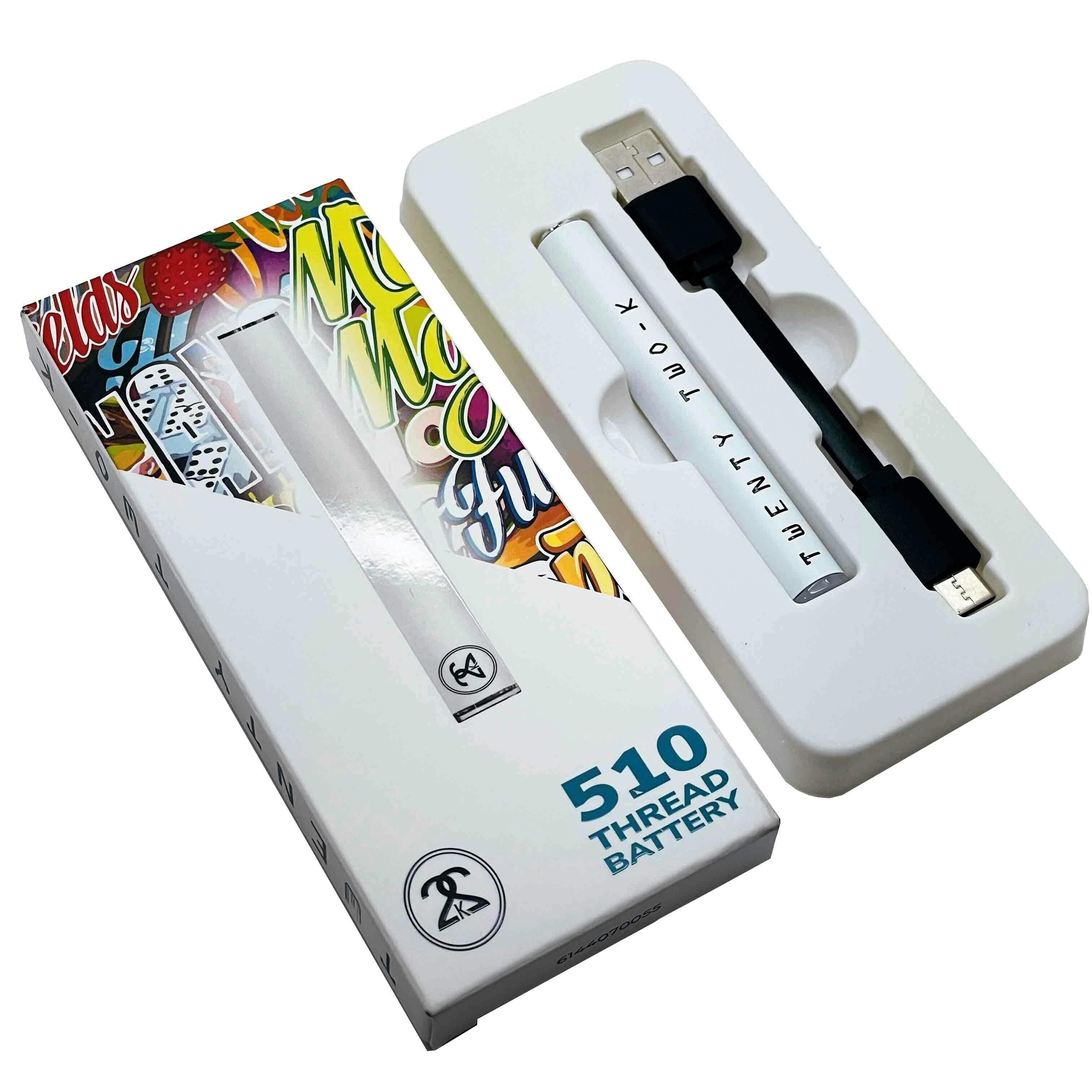 22K - 510 Thread Battery - White
