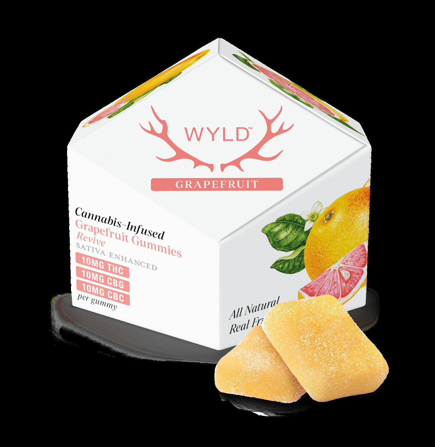 WYLD Gummies - Grapefruit 1:1:1 (CBG/CBC/THC)