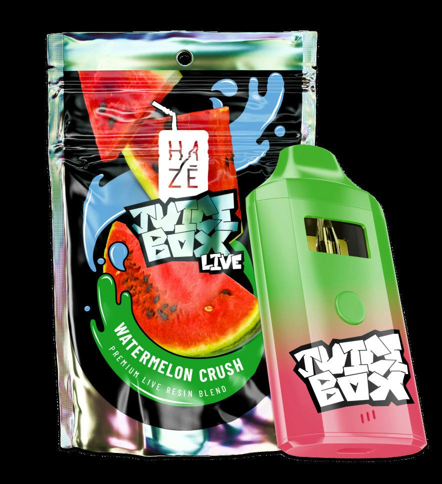 Haze Juice Box Live Resin Vape 2g - Watermelon Crush